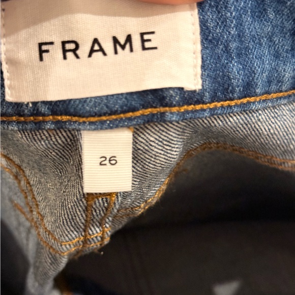 FRAME Denim Jeans with Snakeskin Detail - Picture 5 of 6